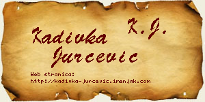 Kadivka Jurčević vizit kartica